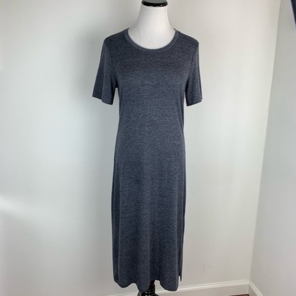 Aritzia Dresses & Skirts - Aritzia Wilfred Free Midi T-Shirt Knit Dress Gray